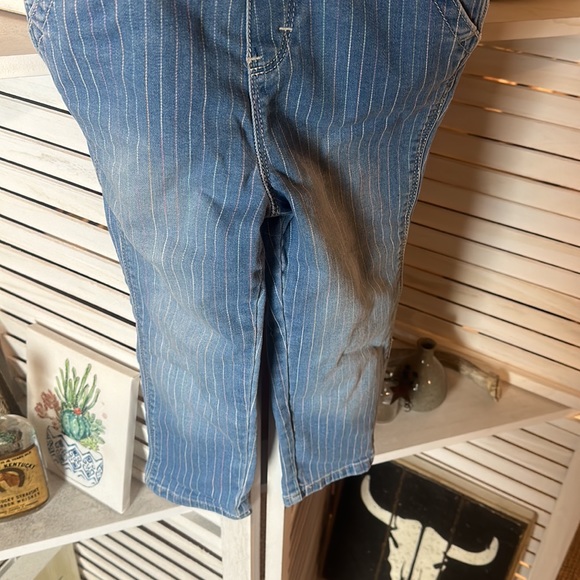 OshKosh Denim Striped Overalls - Picture 2 of 5